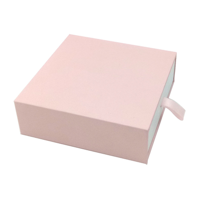 Kotak Hadiah Keras Baki VAC CMYK 4C Offset Kotak Magnetik Merah Muda