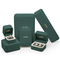 Velvet Emerald PU Leather Kotak Kemasan Perhiasan Mewah OEM ODM