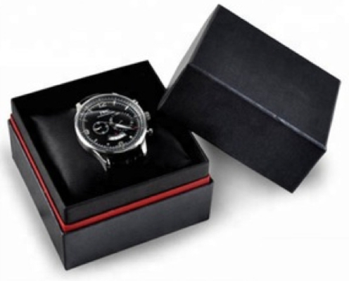 400G Coated Folding Watch Box Gift Packaging Box Pencetakan PMS
