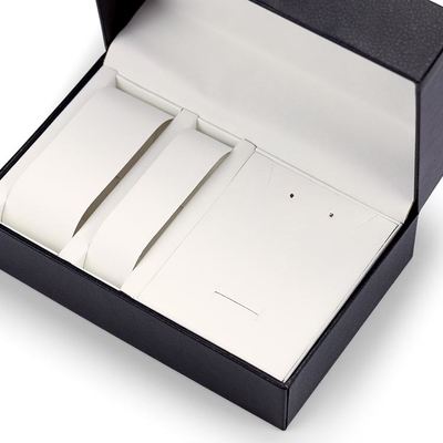 PU Leather Hinge Closing Watch Box Gift Packaging untuk hadiah