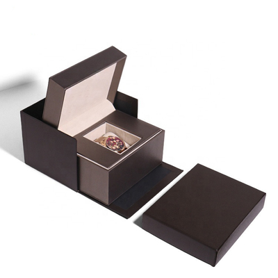 2.5mm Watch Box Gift Packaging Kotak Kado Magnet yang Dapat Dilipat Sisipan Busa