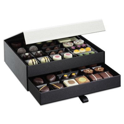 Beli 350g Art Paper Hard Cardboard Gift Boxes Chocolate Truffle Packaging UV Spot online manufacture