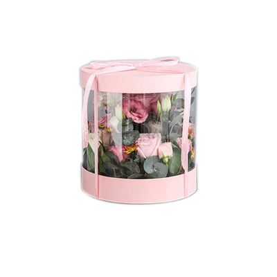 Beli 1200g Floral Cardboard Round Flower Box Pelapis UV online manufacture