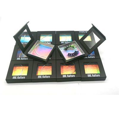 Beli 600gsm Eye Lash Magnetic Window Box Kemasan Pencetakan UV online manufacture