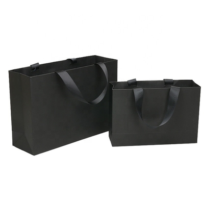 Beli B9 W9 Corrugated Luxury Black Printed Paper Carrier Bags ODM LOGO online manufacture