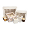 Kustom Dicetak 2 4 6 12 Lubang Pernikahan Natal Kue Kue Kemasan Single Mini Kraft Kertas Cupcake Kue Kotak Dengan