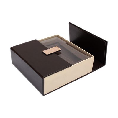 Struktur Flip Top Shape Disesuaikan dua pintu Kotak Hadiah Mewah, penutup magnet, kertas high-end, kotak hadiah karton keras