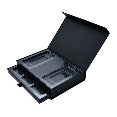 400G Coated Flip Top Kosmetik Gift Box Kemasan Dengan Magnetic Catch Matte UV