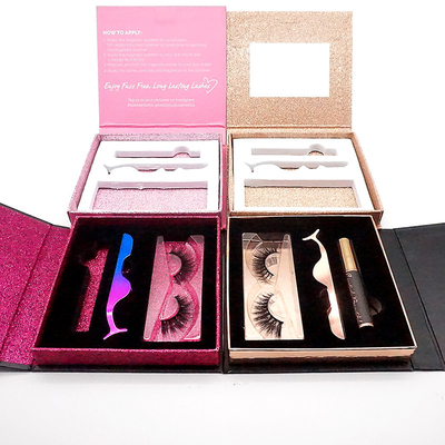Department Store Magnetic Folding Gift Kotak Magnetik Bulu Mata OEM ODM
