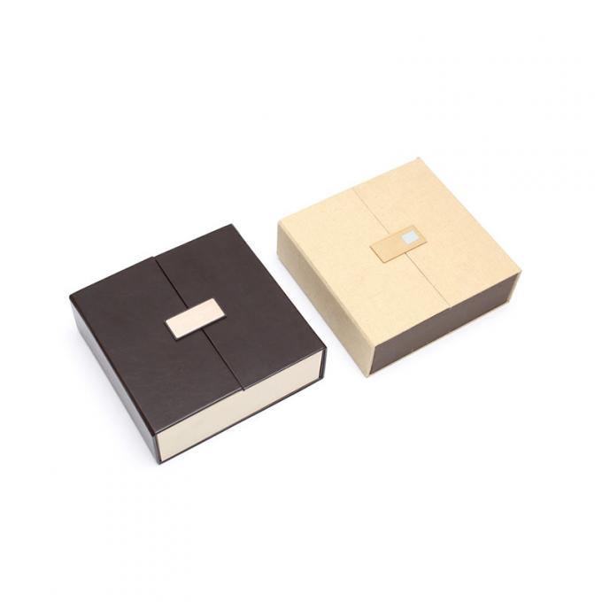 Struktur Flip Top Shape Disesuaikan dua pintu Kotak Hadiah Mewah, penutup magnet, kertas high-end, kotak hadiah karton keras 0