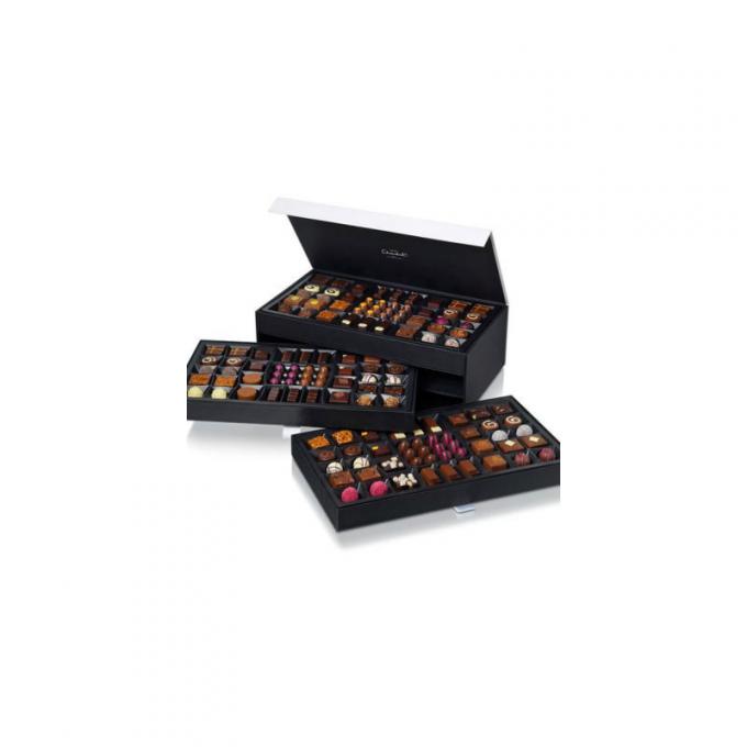 350g Art Paper Hard Cardboard Gift Boxes Chocolate Truffle Packaging UV Spot 2
