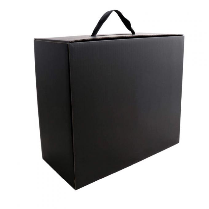 Grosgrain Menangani Kotak Hadiah Keras SGS ROHS Flip Top Gift Box 2