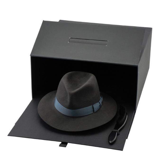 Grosgrain Menangani Kotak Hadiah Keras SGS ROHS Flip Top Gift Box 1