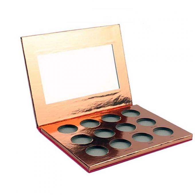 PMS Color Empty Eyeshadow Palette Kotak Karton Persegi Panjang Berkilauan 2