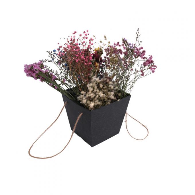 PDF CDR AI Square Cardboard Flower Box EVA Insert With Handle 1