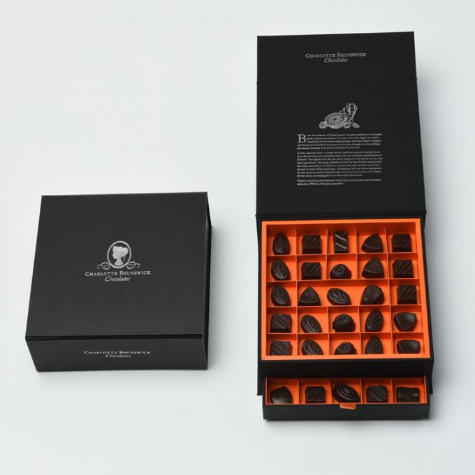 Hologram Effect Chocolate Truffle Packaging Sliding Drawer Gift Boxes OEM ODM 1