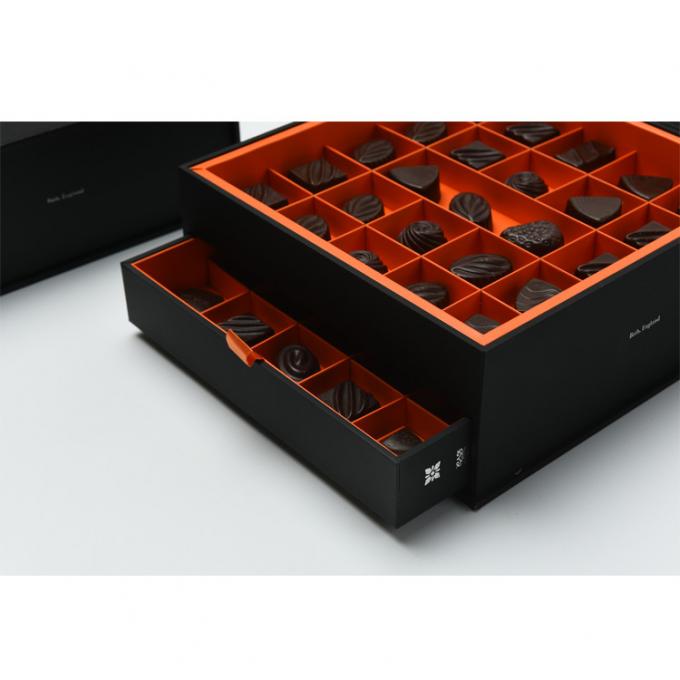 Hologram Effect Chocolate Truffle Packaging Sliding Drawer Gift Boxes OEM ODM 0