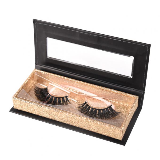 SGS ROHS Eyelash Magnetic Box Karton Kemasan Pencetakan CMYK 4C 1