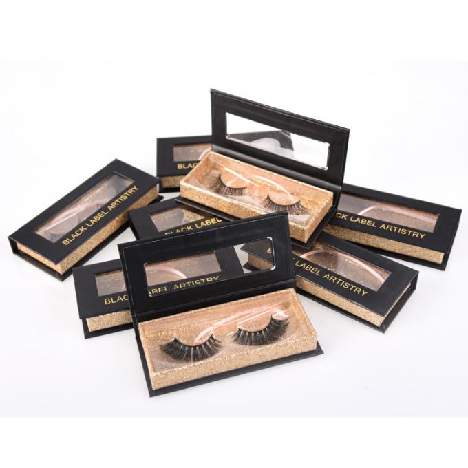 SGS ROHS Eyelash Magnetic Box Karton Kemasan Pencetakan CMYK 4C 0