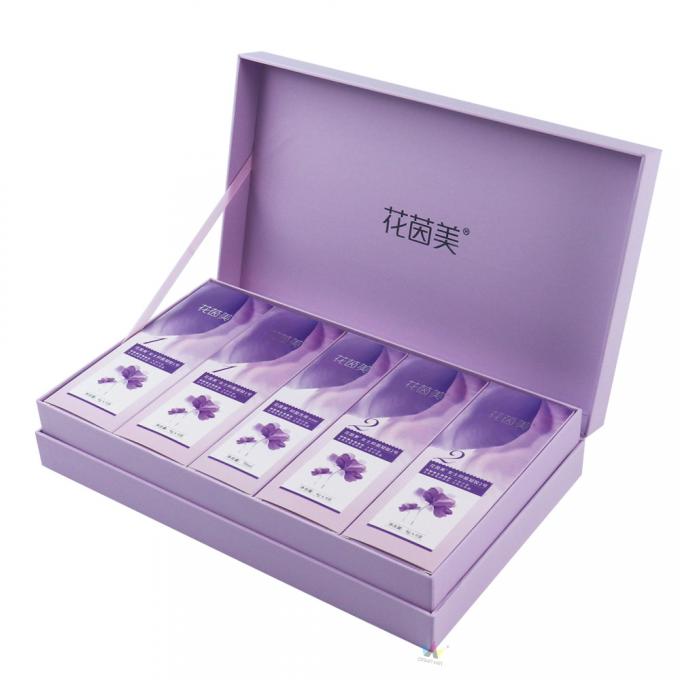 Oligopeptide Skin Care Kosmetik Gift Box Kemasan Warna Pantone 1