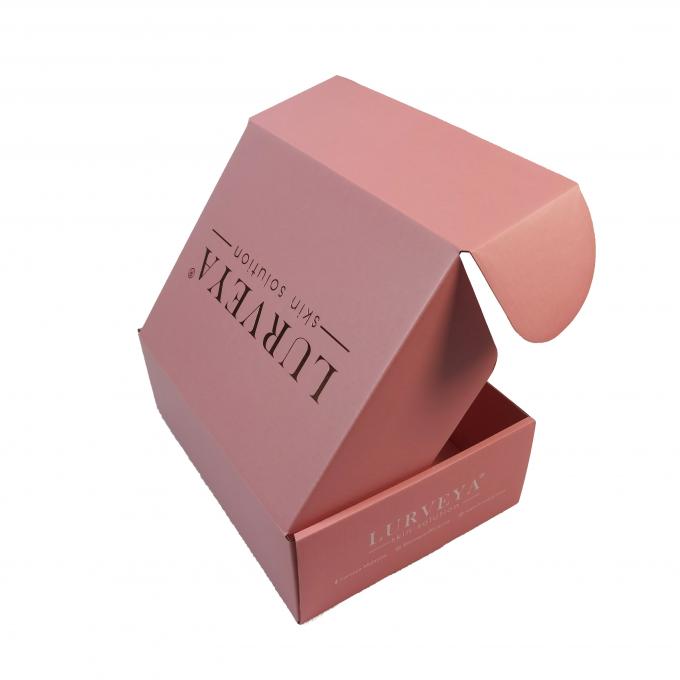 PDF AI Pink Cardboard Flip Kotak Kertas Kemasan Kosmetik Lapisan Berair 1