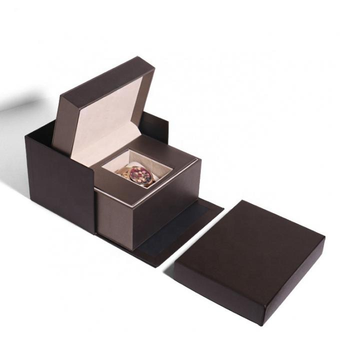 2.5mm Watch Box Gift Packaging Kotak Kado Magnet yang Dapat Dilipat Sisipan Busa 1
